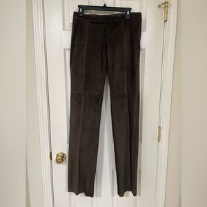 Danier Dark Brown Leather Pants